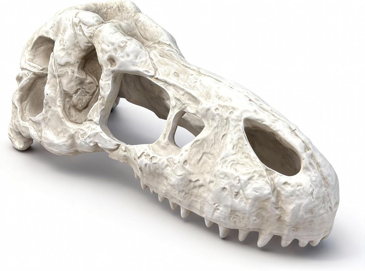 Animal Skull Aquarium Tank Decorations, Reptile & Amphibian Habitat Hideouts, Dinosaur T-Rex Dragon Decor Accessories for Fish, Lizard, Gecko