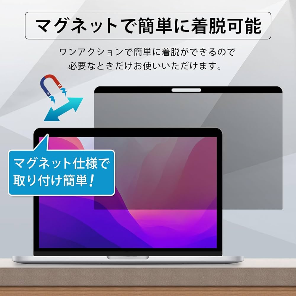 Amazon.co.jp: YMYWorld 覗き見防止 フィルター Macbook Pro 13