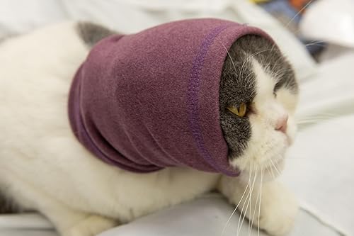 Miniatura 3 de Paquete de 2 cubiertas con capucha para orejas de perro, protección de orejas de mascota, para cancelación de ruido, calentador de cuello y orejas