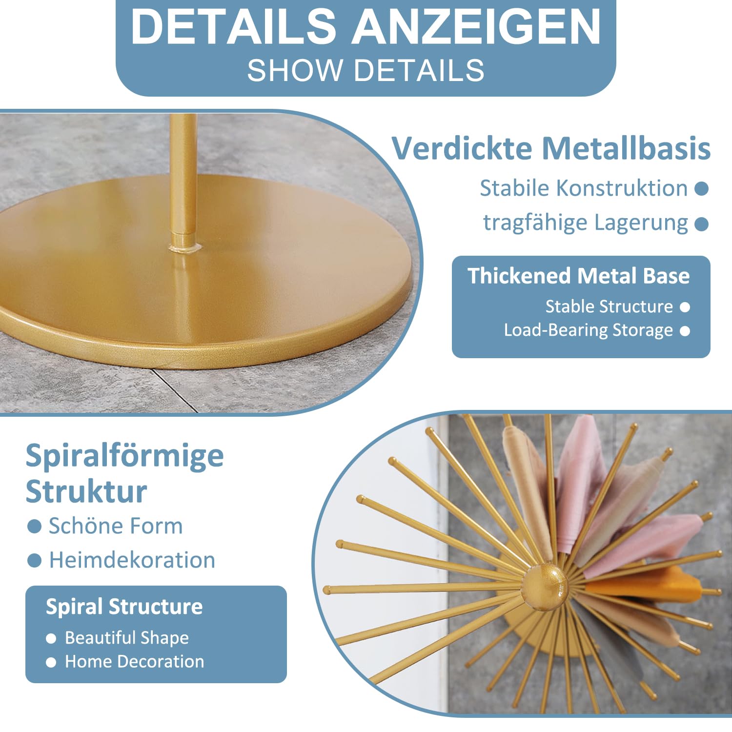Portasciarpe, supporto per sciarpe in piedi, espositore commerciale, organizer a spirale in metallo con 30 stantuffi per vestiti, per sciarpe, cravatte, cinture, pantaloni, 170 cm x 42 cm