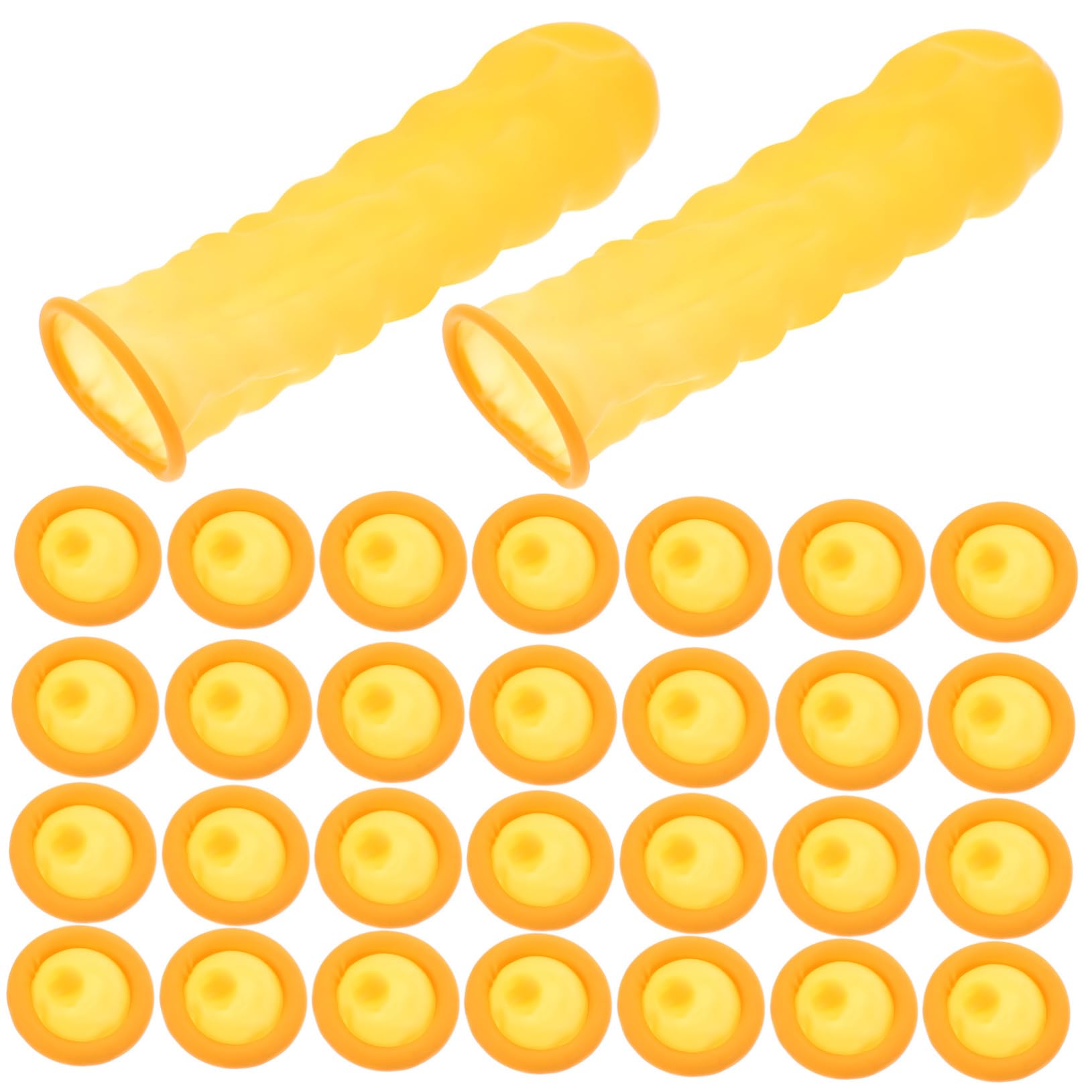 HOLIDYOYO Finger Covers XL 100pcs Latex Finger Protectors Joint Sleeve for Industrial Use