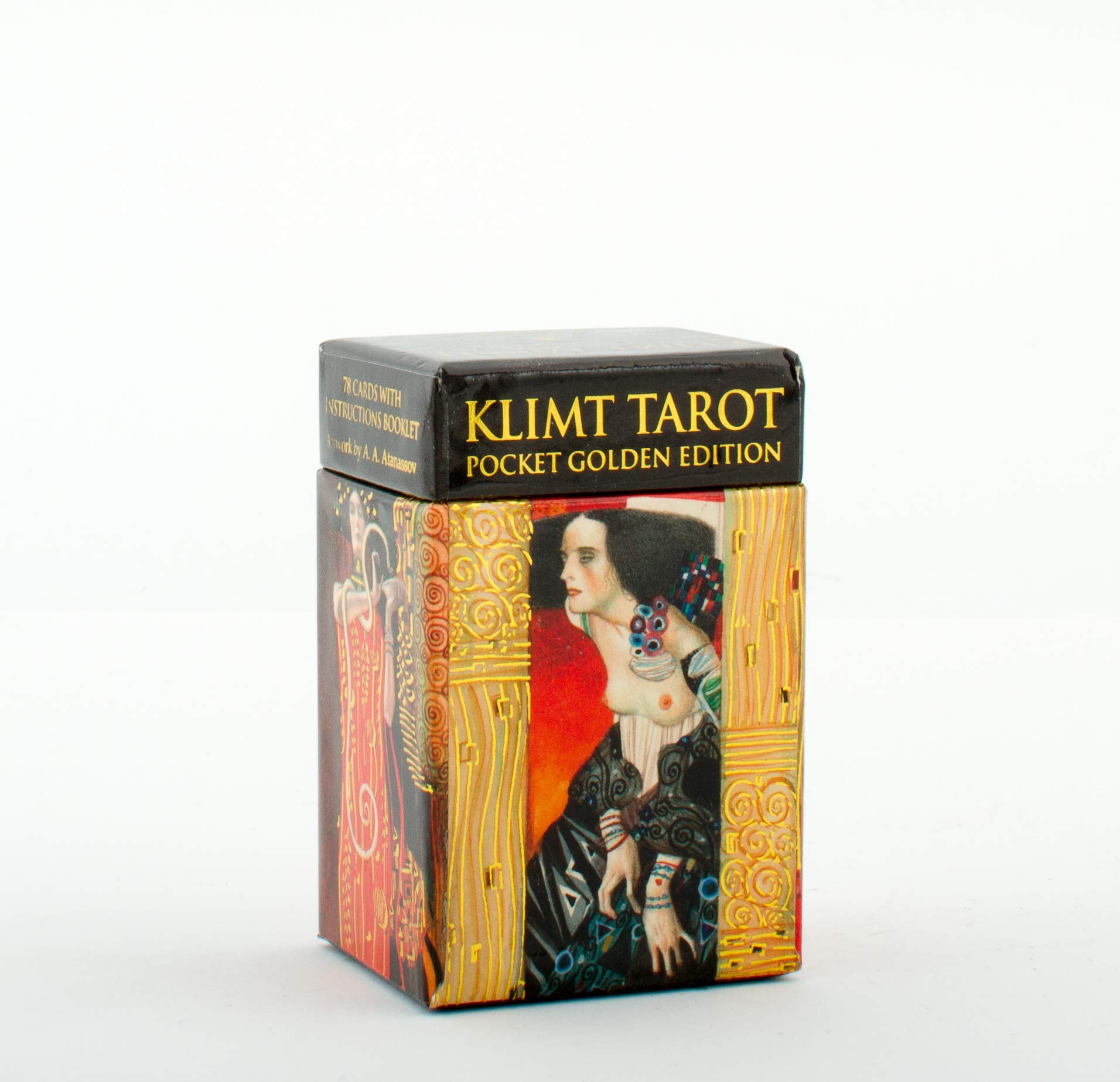 Klimt Tarot Golden Pocket Edition: Tarot Deck, 78 full colour cards and instruction booklet