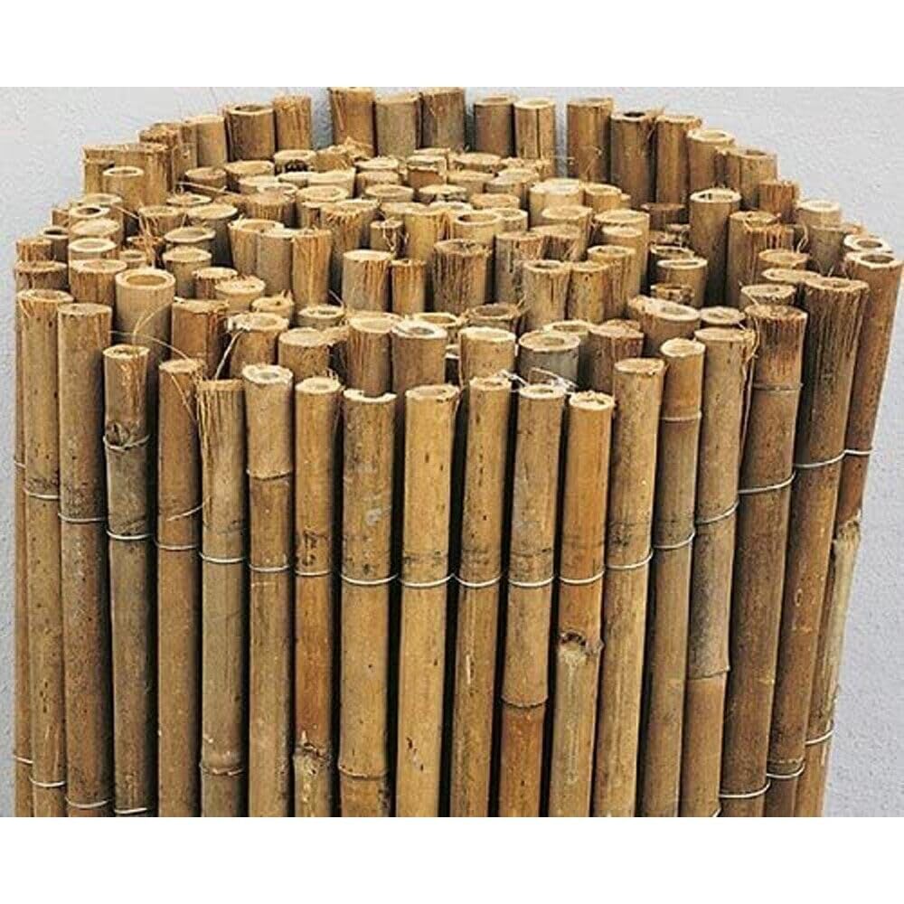 ARELLA CANNICCIO BAMBOO STUOIA CANNETTE RILEGATE Ø14-18mm CANNA PULITA 3x1m