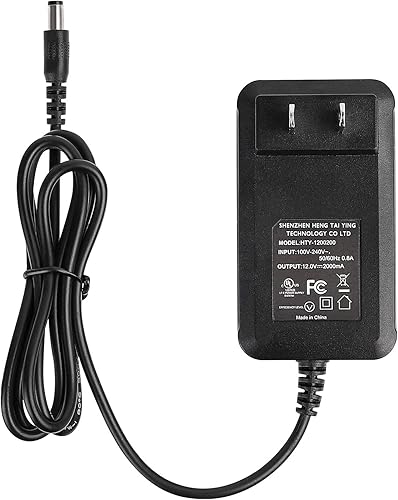 Miniatura 1 de SUPERNIGHT Fuente de adaptador de corriente de 12V 2A CA 100-240V a DC Fuente de alimentación DC Jack 0.217x0.083 in para tiras de luz LED, luces de