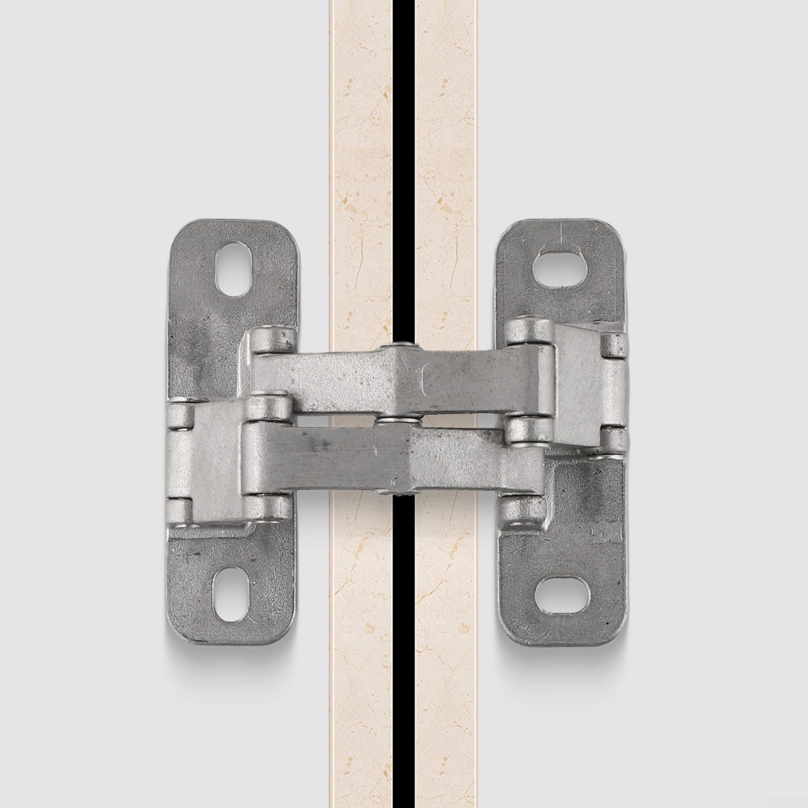 DAZZLEEX Bisagra resistente para puerta de piedra, bisagra invisible ajustable para hidrante de incendios de 100-400 kg para puertas cortafuegos, puertas de seguridad (L)