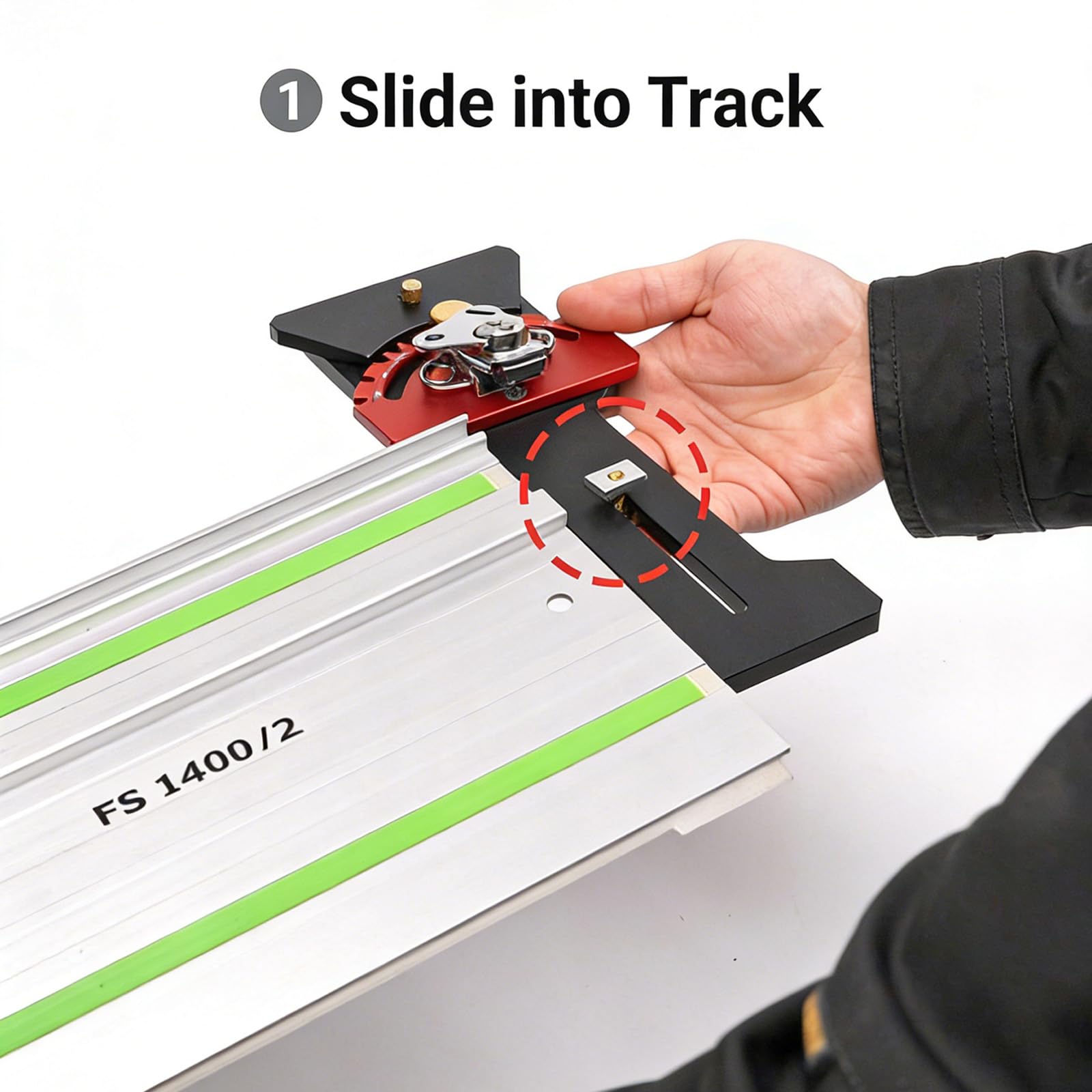 Guía profesional de ángulos de aluminio para pista que ofrece múltiples ajustes para mejorar la precisión de corte, accesorio profesional para carpinteros