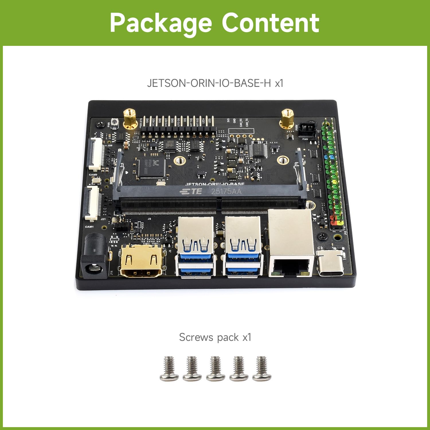 Waveshare Jetson Orin Nano/NX Super Base Board HDMI Version, Based on Jetson Orin Nano/NX AI Module