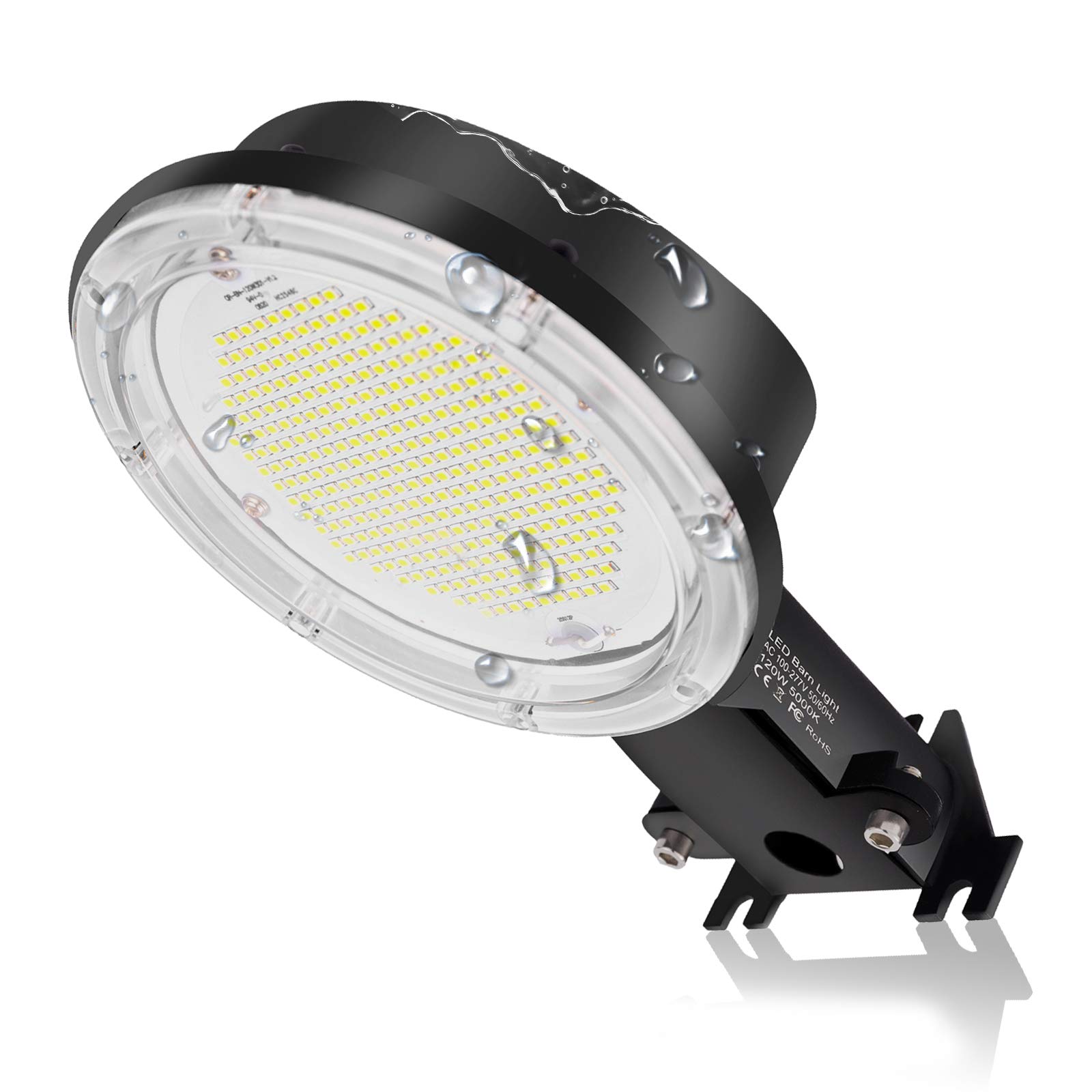 LED Barn Light 120W - Dusk to Dawn LED Outdoor Lighting, Super Bright 16,800LM Security Yard Light (1200W Incandescent Equiv.) 5000K Daylight IP65 Waterproof for Outdoor Street Area Lighting