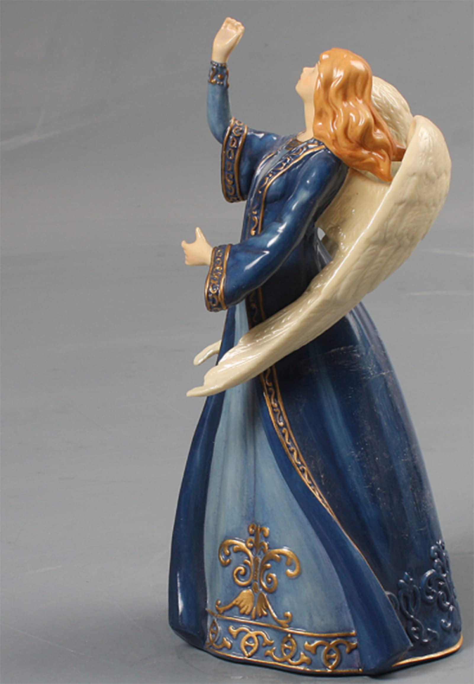 Engel Statue Dekoration, betender Engel Modell Keramik gemaltes Handwerk Heimdekoration Kunstsammlung Display Kunstdekor Geschenk