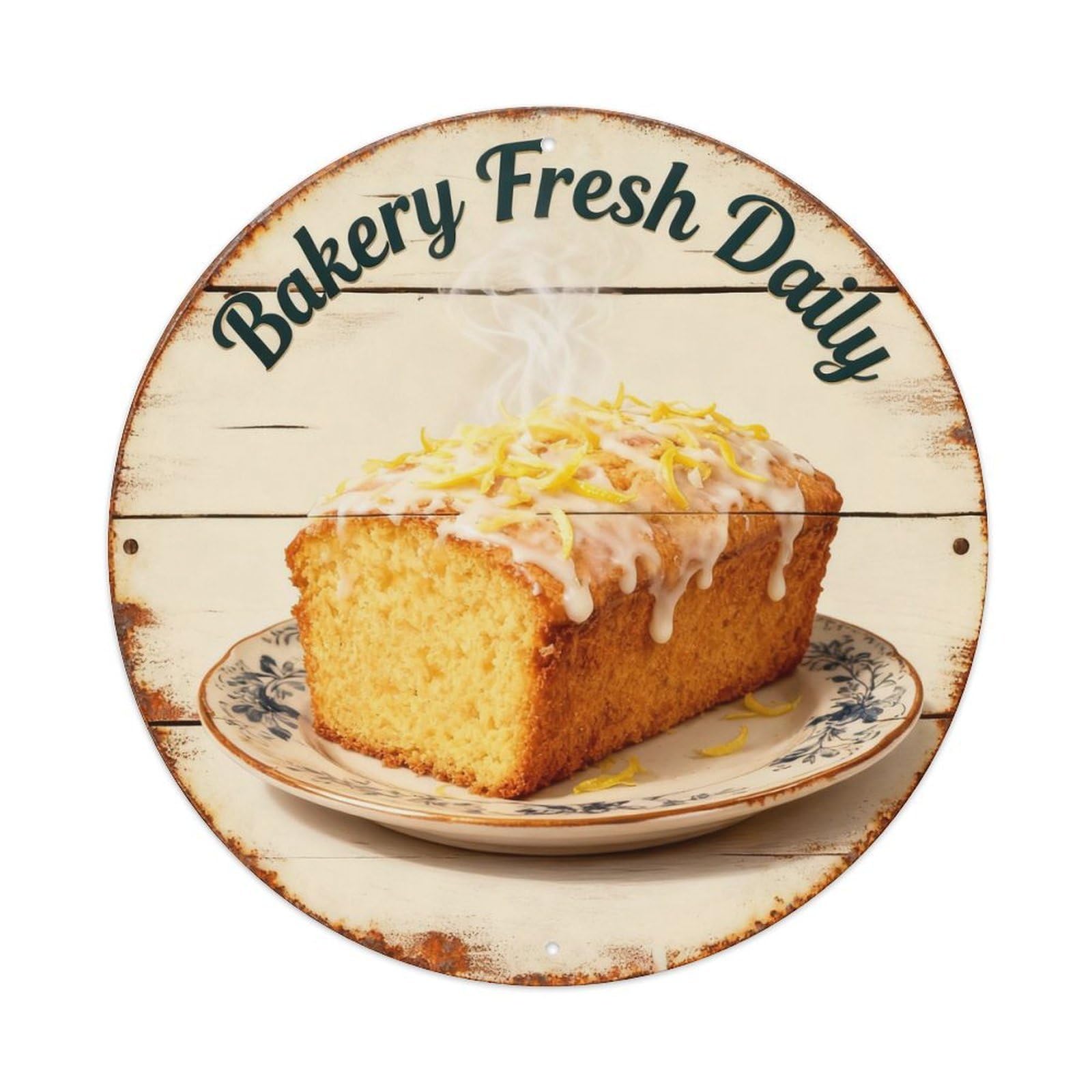 Bakery Fresh Daily Sign Metal Tin Sign Plaque