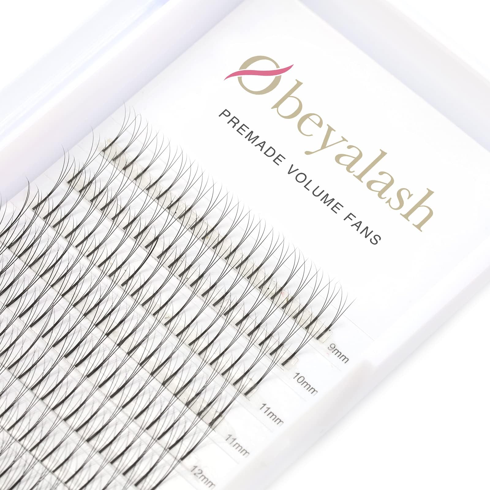 Volume Lashes Premade Fans 0.10 C Curl 3D Eyelash Extensions 9-16mm Mixed Length Russian Volume Long Stem Pre-fanned Eye Lash