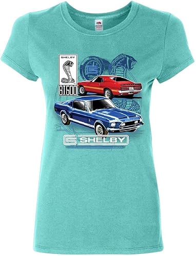 Ford Mustang Shelby GT500 - Camiseta clásica americana Shelby Cobra para mujer