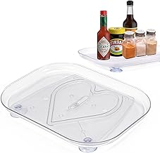 Lazy Susan Cabinet Organizer 360°Rotatable Turntable Organizer for Refrigerator Lazy Susan for Cabinet, Table, Pantry, Kitchen, Countertop