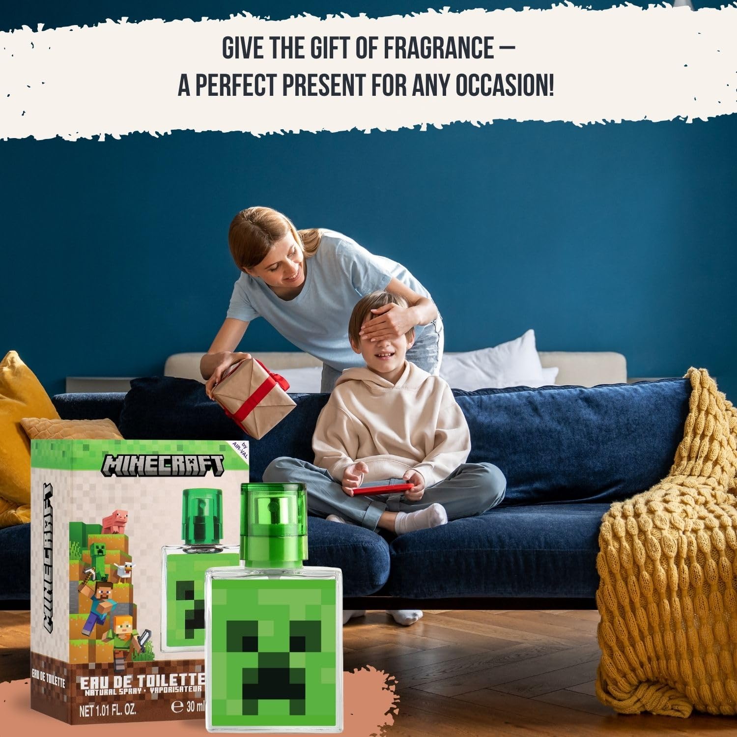Air Val Minecraft - Eau de Toilette per bambini, 30 ml