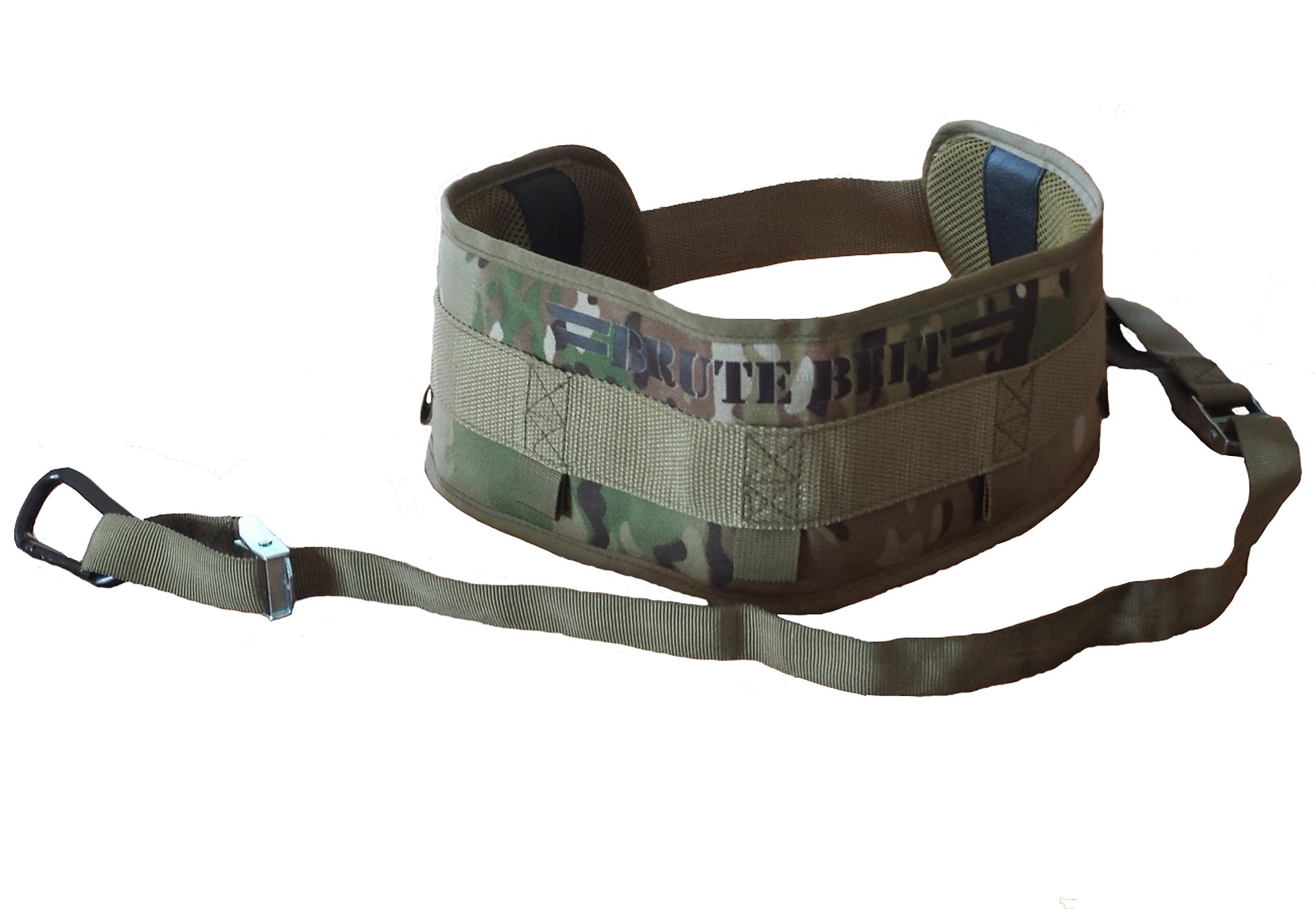 Brute Belt - Nylon Dip Pullup Squat Belt (Camo, Large)