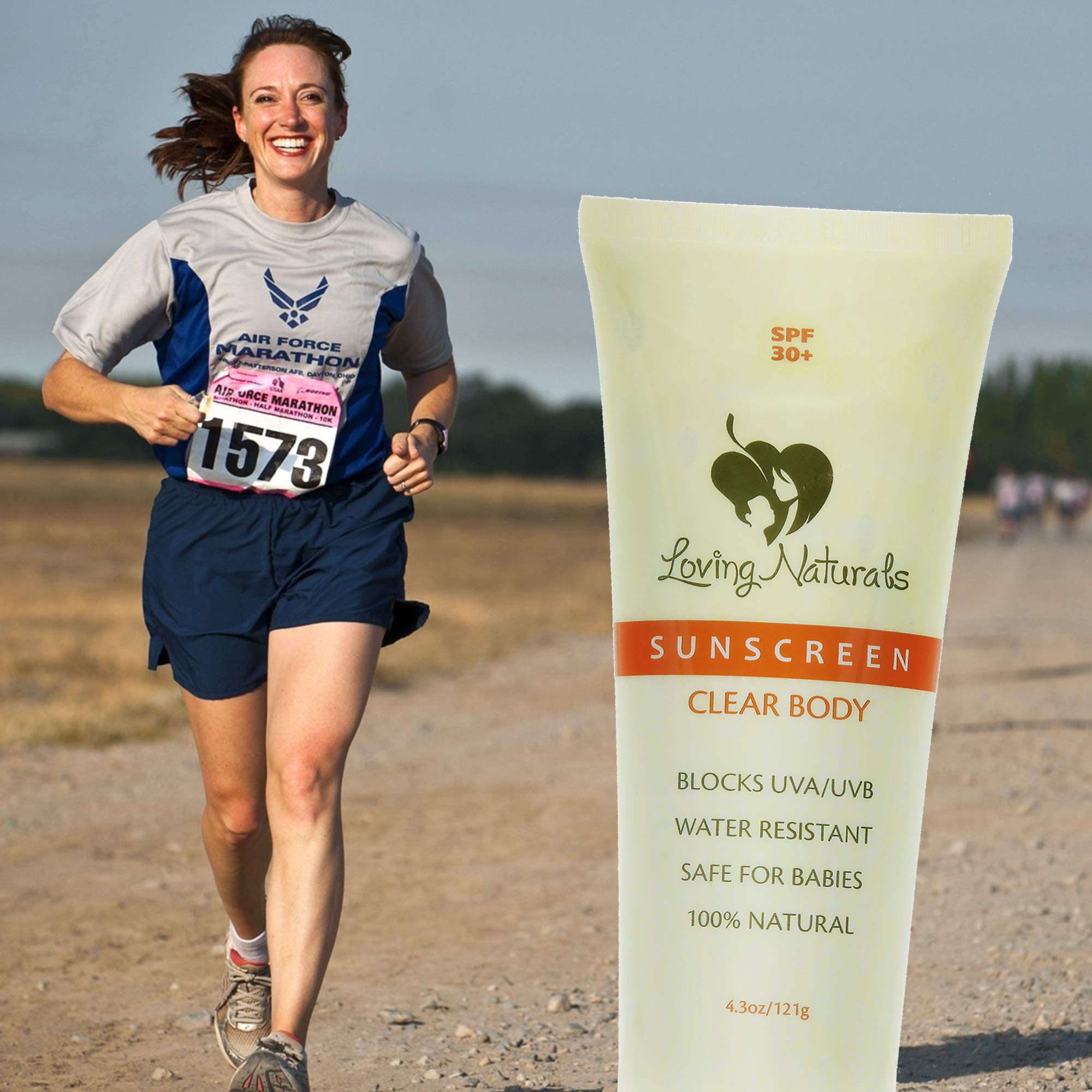 loving naturals clear body sunscreen lotion