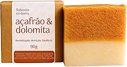 Sabonete com Açafrão e Dolomita, Ajudando na Redução de Pelo, Clareador e Linhas de Expressão