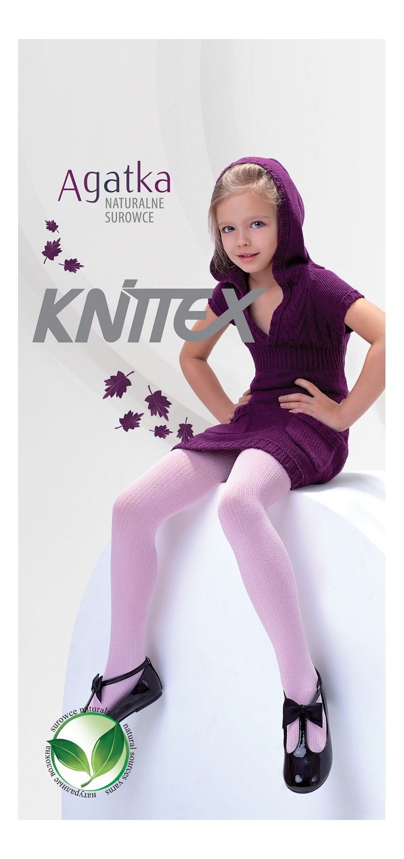 KnittexGirls Kids Tights Ribbed Opaque 100 Denier Age 2-11