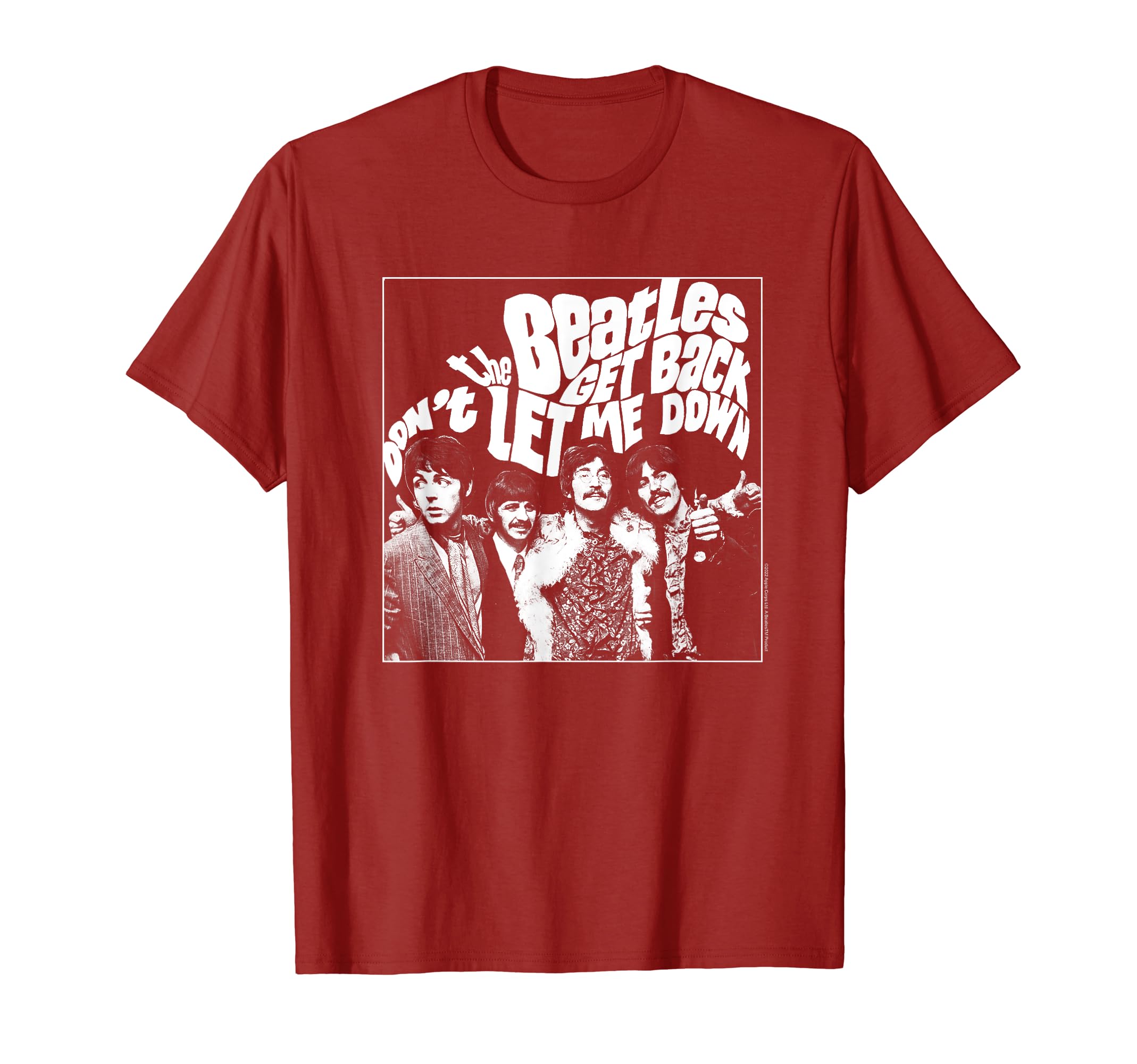 Amazon | ビートルズ - Get Back Don't Let Me Down Red Tシャツ | T