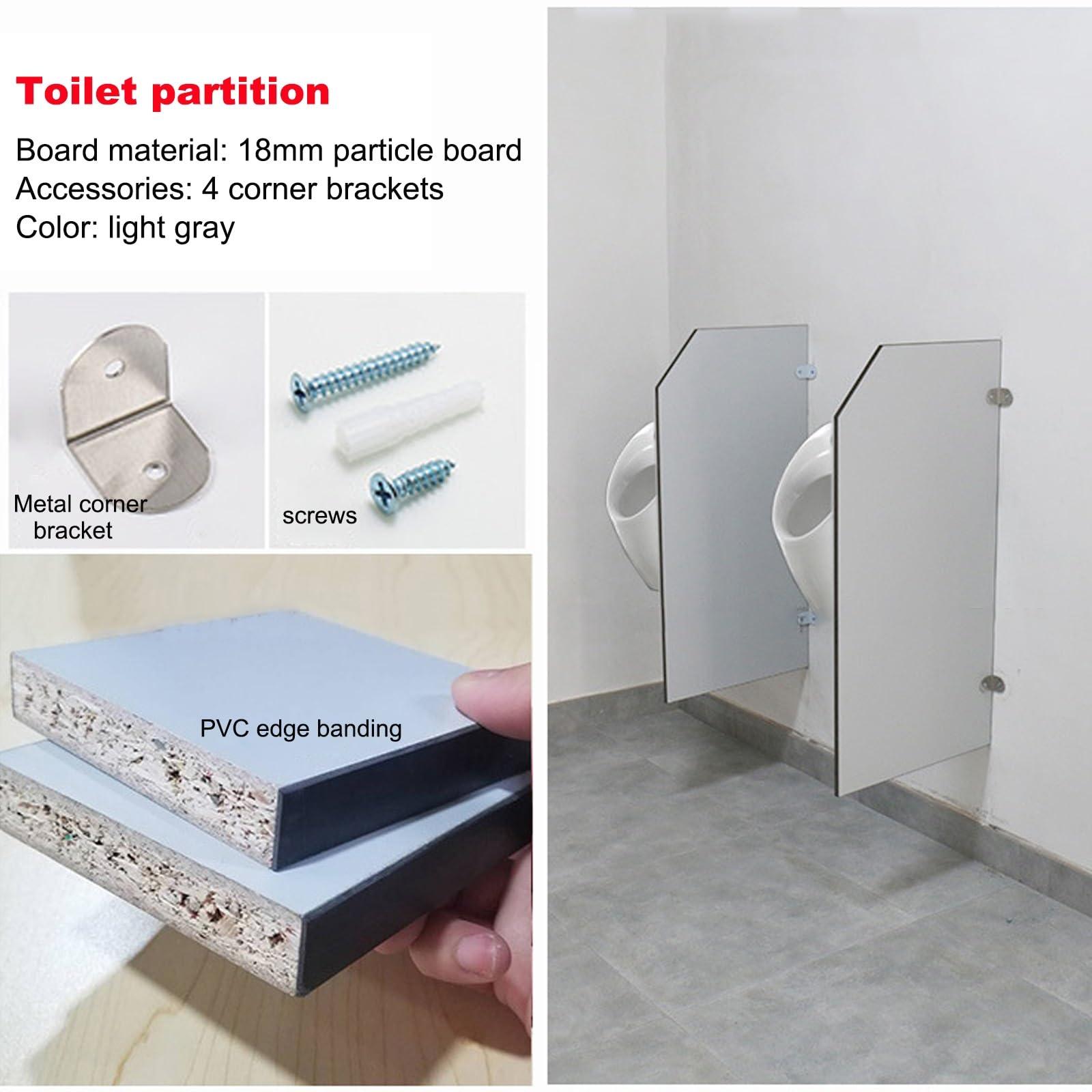 Cloisons et écrans de confidentialité pour Toilettes commerciales, Conception Murale Durable pour écoles et centres commerciaux