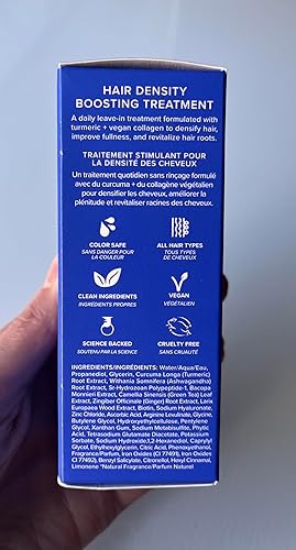 Miniatura 6 de AAVRANI Tratamiento para aumentar la densidad del cabello, Ashwagandha, colágeno vegano y suero de cúrcuma para cabello más grueso y lleno, vegano,