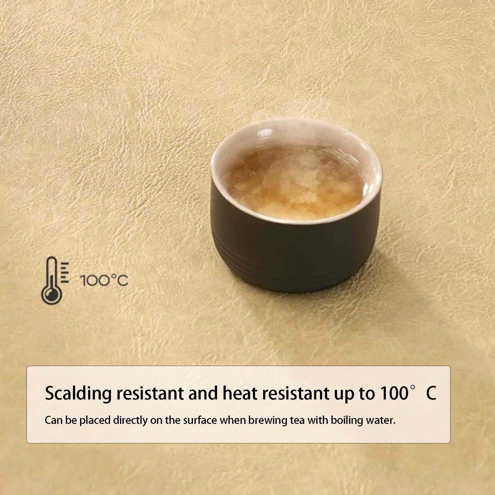 Camino de mesa, manteles individuales de piel sintética, impermeable, antideslizante, resistente al calor, para decoración de mesa de cocina, comedor, perfecto para estilo de granja