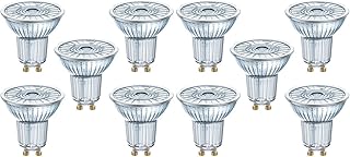 OSRAM reflektor LED | Trzonek: GU10 | Zimna biel | 4000 K | 2,60 W | LED STAR PAR16 [Klasa efektywności energetycznej A++] | 10 sztuki