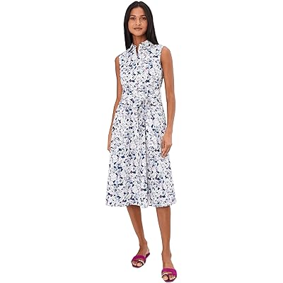 Платье Calvin Klein Sleeveless Florla Cotton Aline Midi