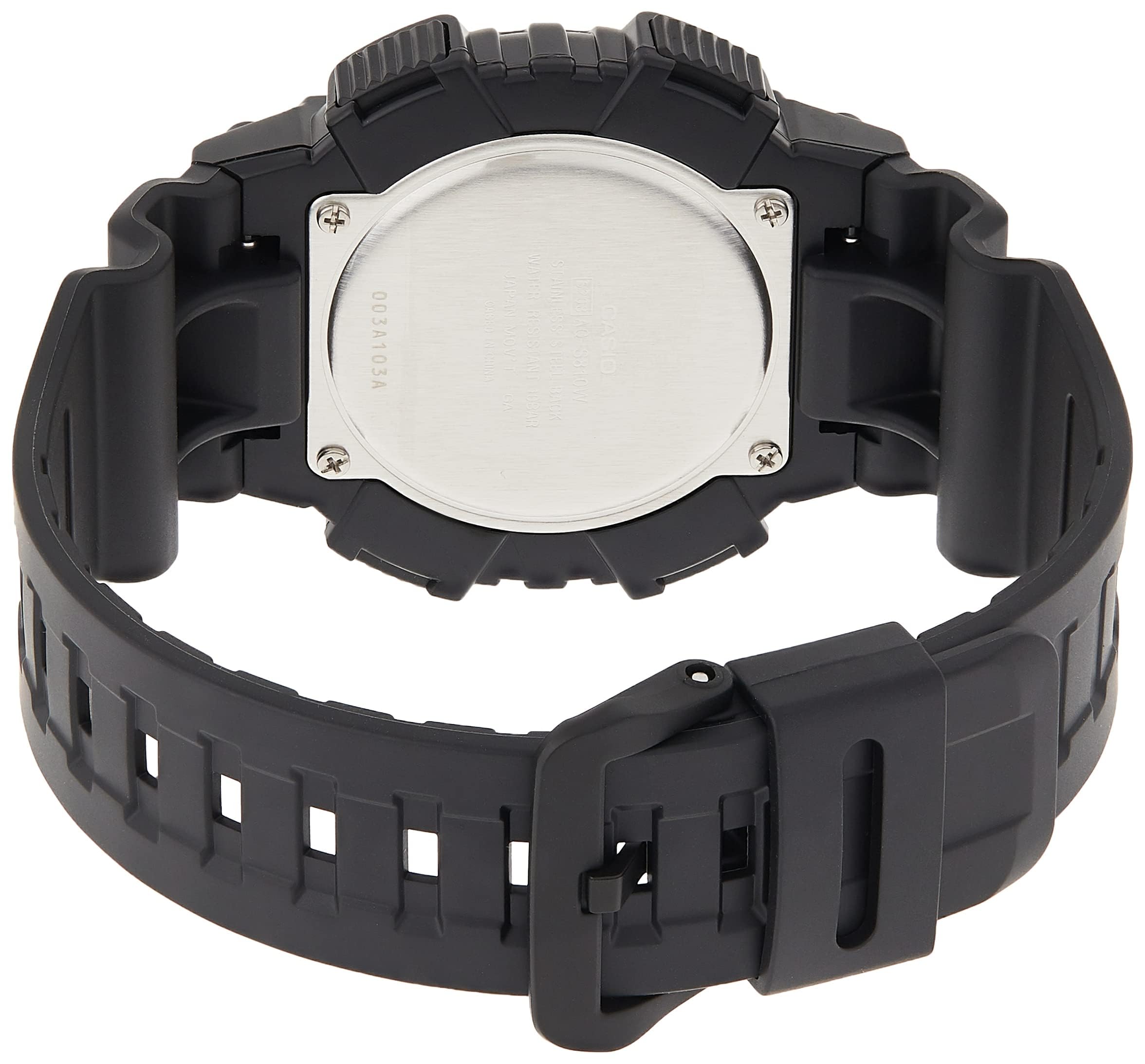 Casio Analogico-digitale AQ-S810W 1A3VDF, Nero, striscia