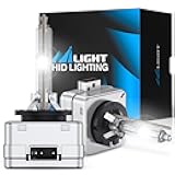 Nilight D3S HID Bulb, 6000K Diamond White D3S HID Headlight Bulbs High Low Beam Xenon Replacement Bulbs for Sedan SUV Pickup, 2-Pack