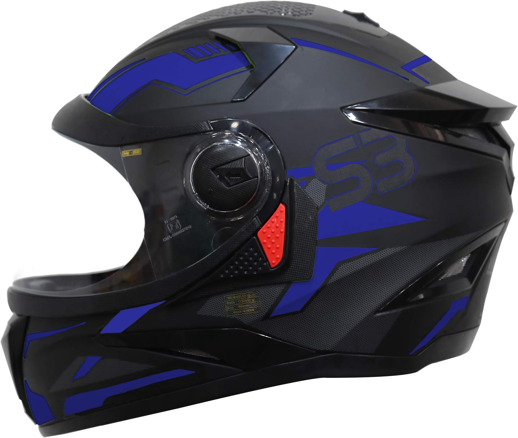 Steelbird SBH-17 Terminator ISI Certified Full Face Graphic Helmet in Matt Finish with Clear Visor