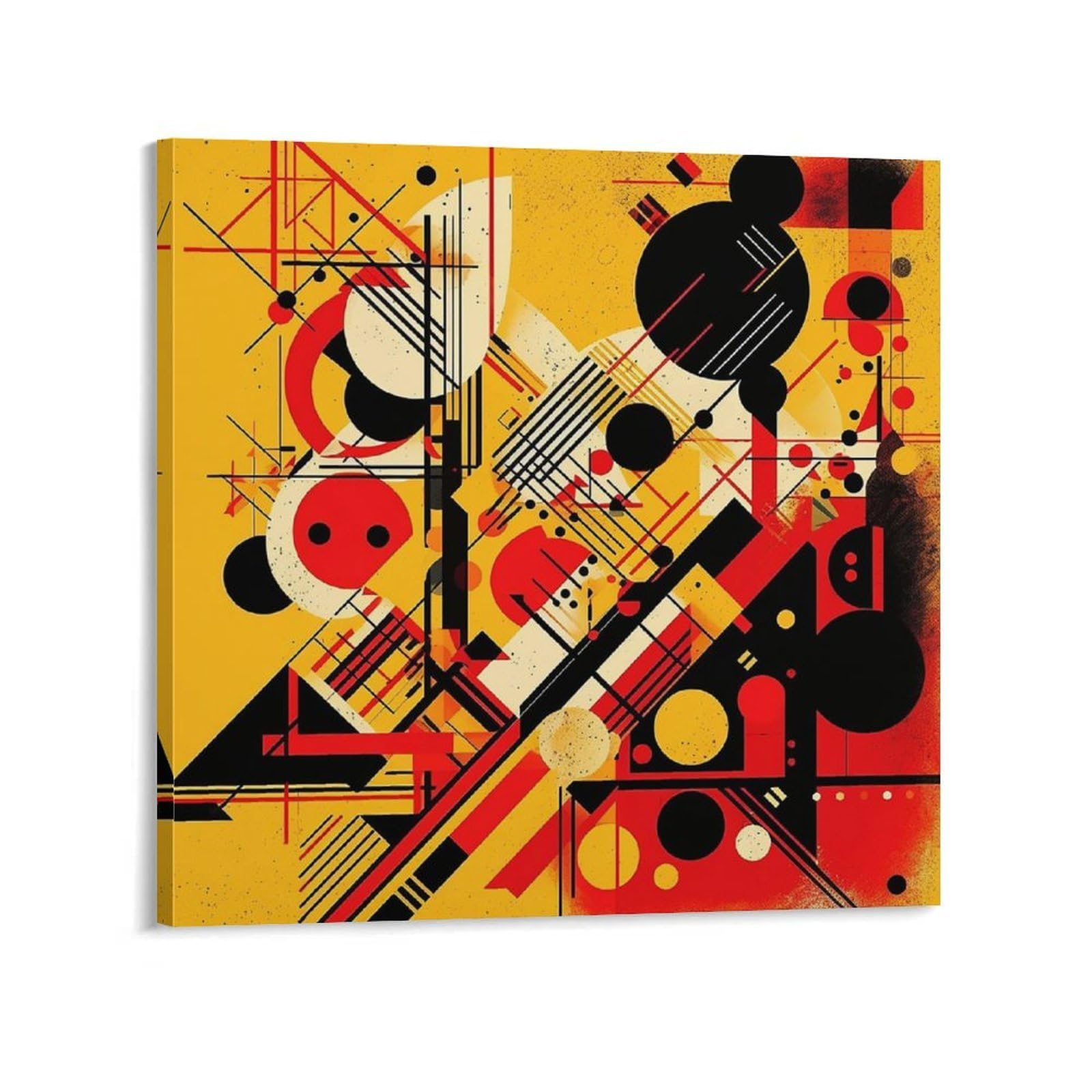 Patterns of Different Shapes Canvas Wall Art for Bedroom 20x20inch(50x50cm) Canvas Prints Artwork for Walls Modern Picture Artwork Painting for Living Room Aesthetic Wall Paintings for Bathroom Kitche