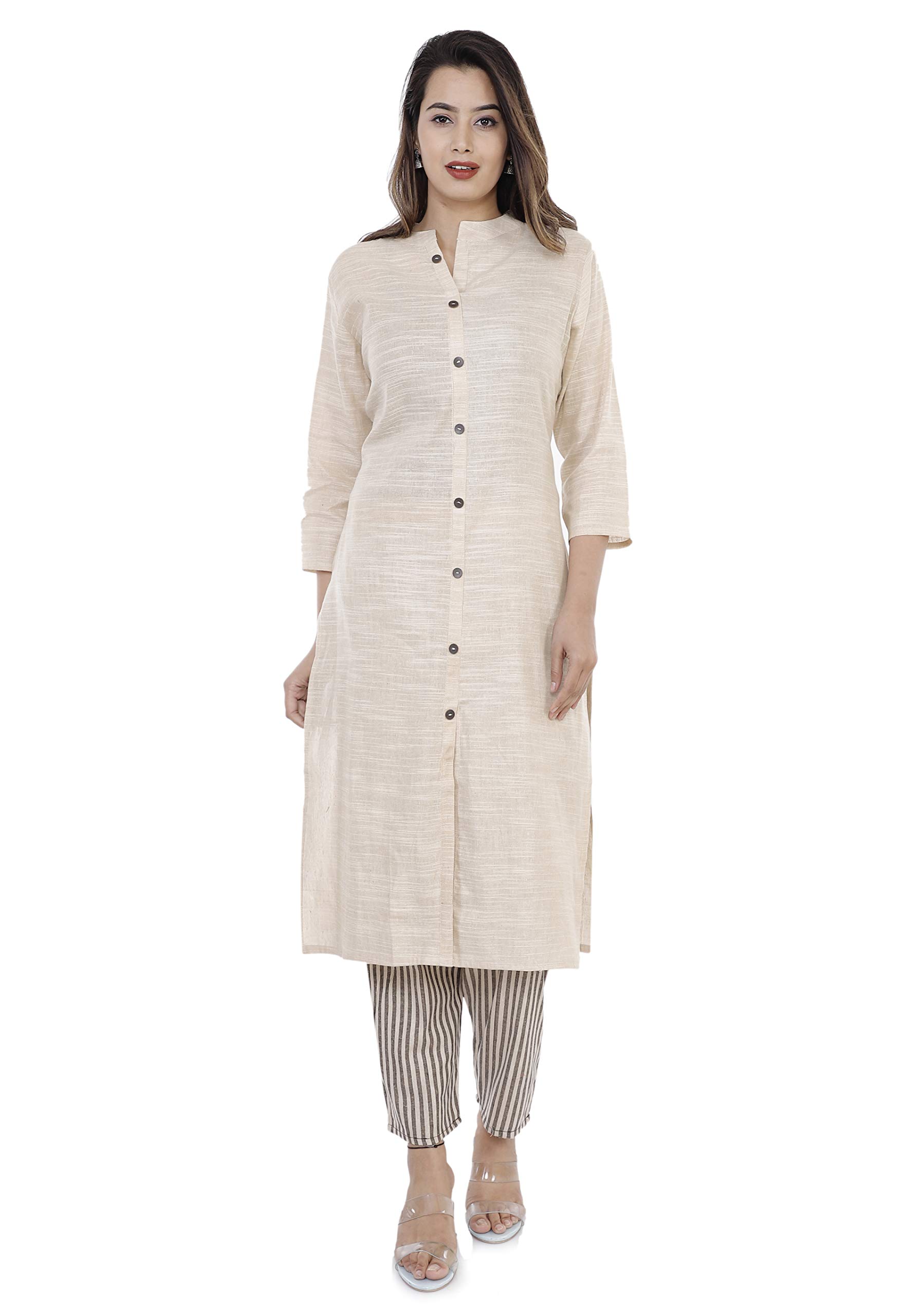 ROSETTEWomen's Cotton Kurta with Pant Set
