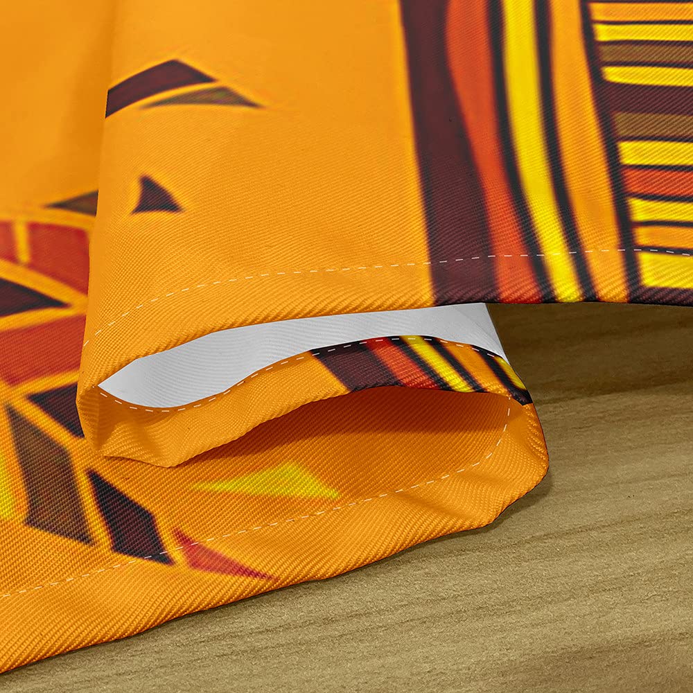 Hiseng Nappe De Table Ronde Imperméable Rétro Nappe Imprimé