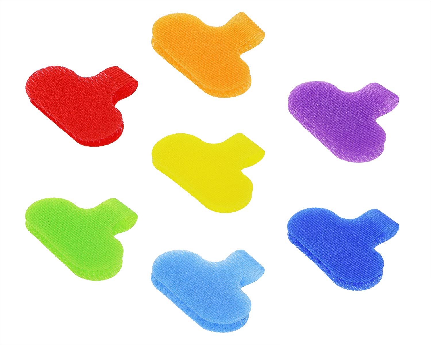 Mini Skater 35Pcs Multi-Color Cable Labels,Write On Wire Labels, Store Cable Label Self Adhesive Nylon Sticky, Cord Labels, Cable Tags for Cable Management and Identification(Random 7 Colors)