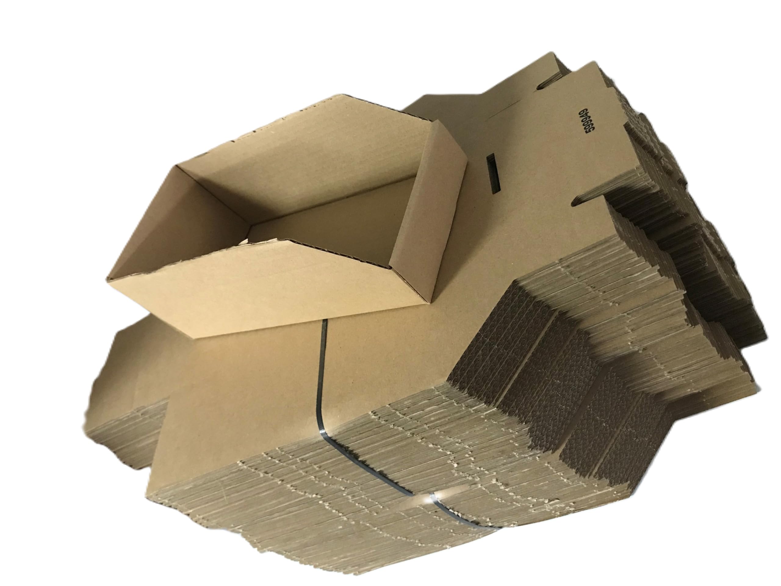 Pack de 100 bacs, bec de stockage en carton brun, Dimensions 300x150x110 mm