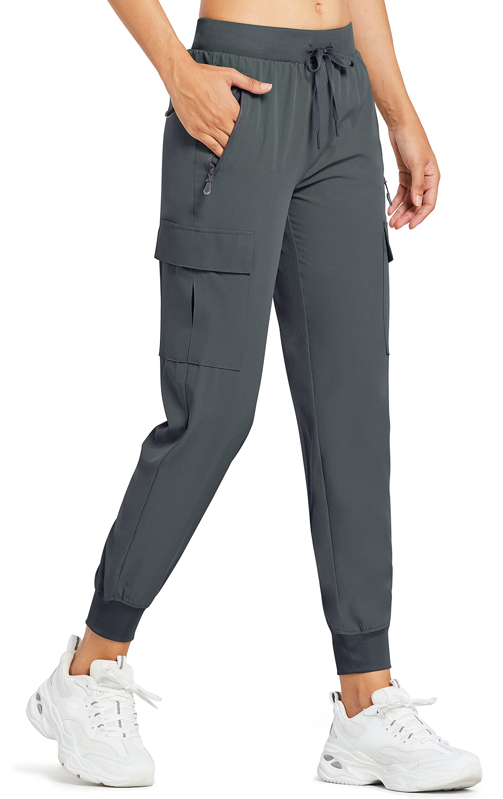 Comallan Pantaloni da Trekking da Donna Estivo Cargo Jogging Leggeri ad Asciugatura Rapida Pantaloni per Sportivi Running Sports Casual all'Aria Aperta