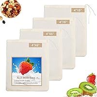 Vista 8 de Paño de filtro multiusos de grado alimenticio para leche de nueces, jugo, cerveza fría, cerveza casera, colador de malla fina (24 x 24 pulgadas)