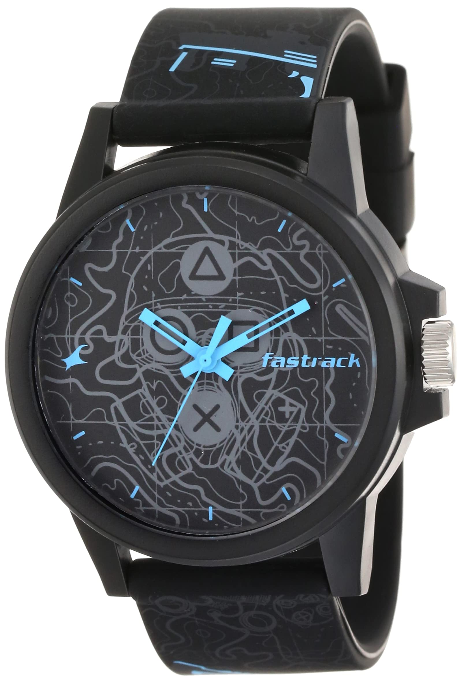 Fastrack Silicone Analog Grey Dial Black Strap Unisex-Adult Watch-68012Pp03 (B09B295D2M) Amazon Price History, Amazon Price Tracker