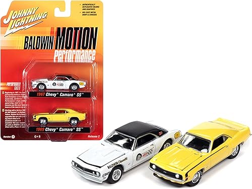 Johnny Lightning Paquete de 2 temas 2021 R2 versión A Baldwin Motion, JLSP162A