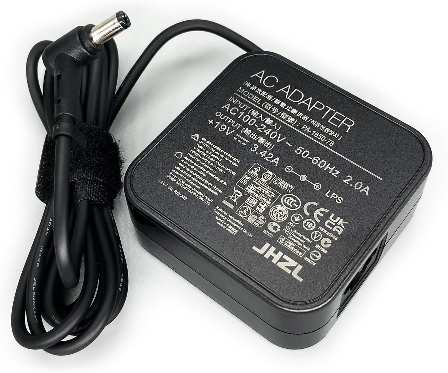 19V 3.42A 65W AC Adapter Compatible for ASUS Charger ADP-65GD B PA-1650-78 EXA0703YH ADP-65AW ADP-65BW VivoBook Laptop Power Supply (DC Plug Size: 5.5 * 2.5mm)