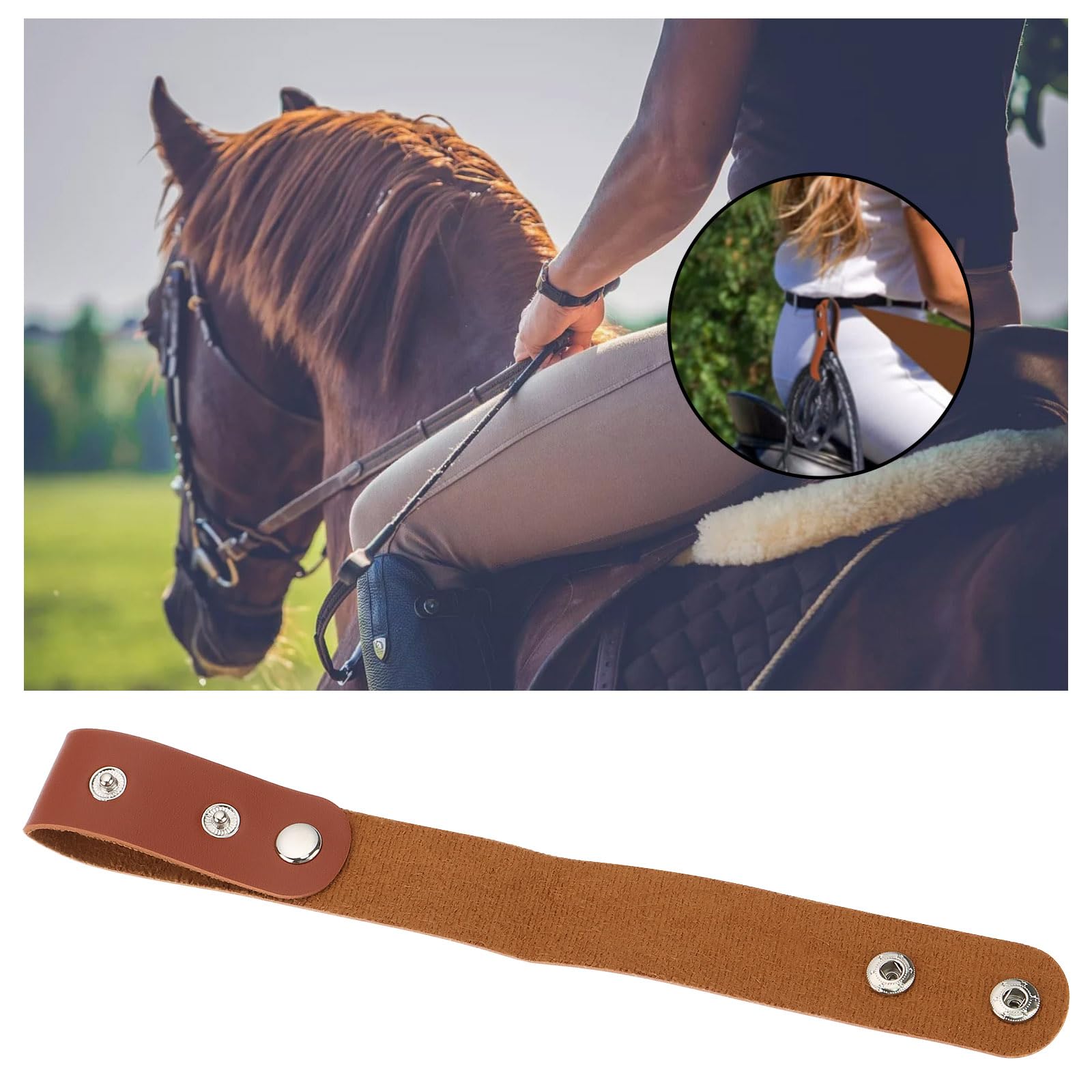 2X Fundas de Cuero para Látigo de Halloween Accesorios de 1,18 X 5,5 Pulgadas Soporte para Látigo Lazo para Látigo para Montar A Caballo Látigos Y Cinturones de Cultivo