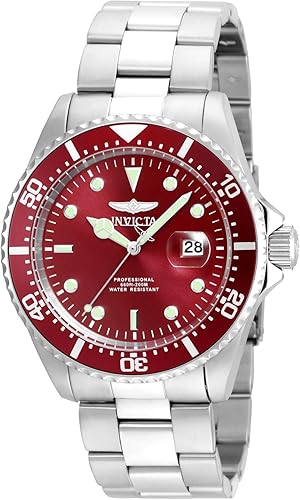 Miniatura 1 de Invicta Mens Pro Diver 43mm Stainless Steel Quartz Watch SilverRed SilverBlue Model 22048 25716