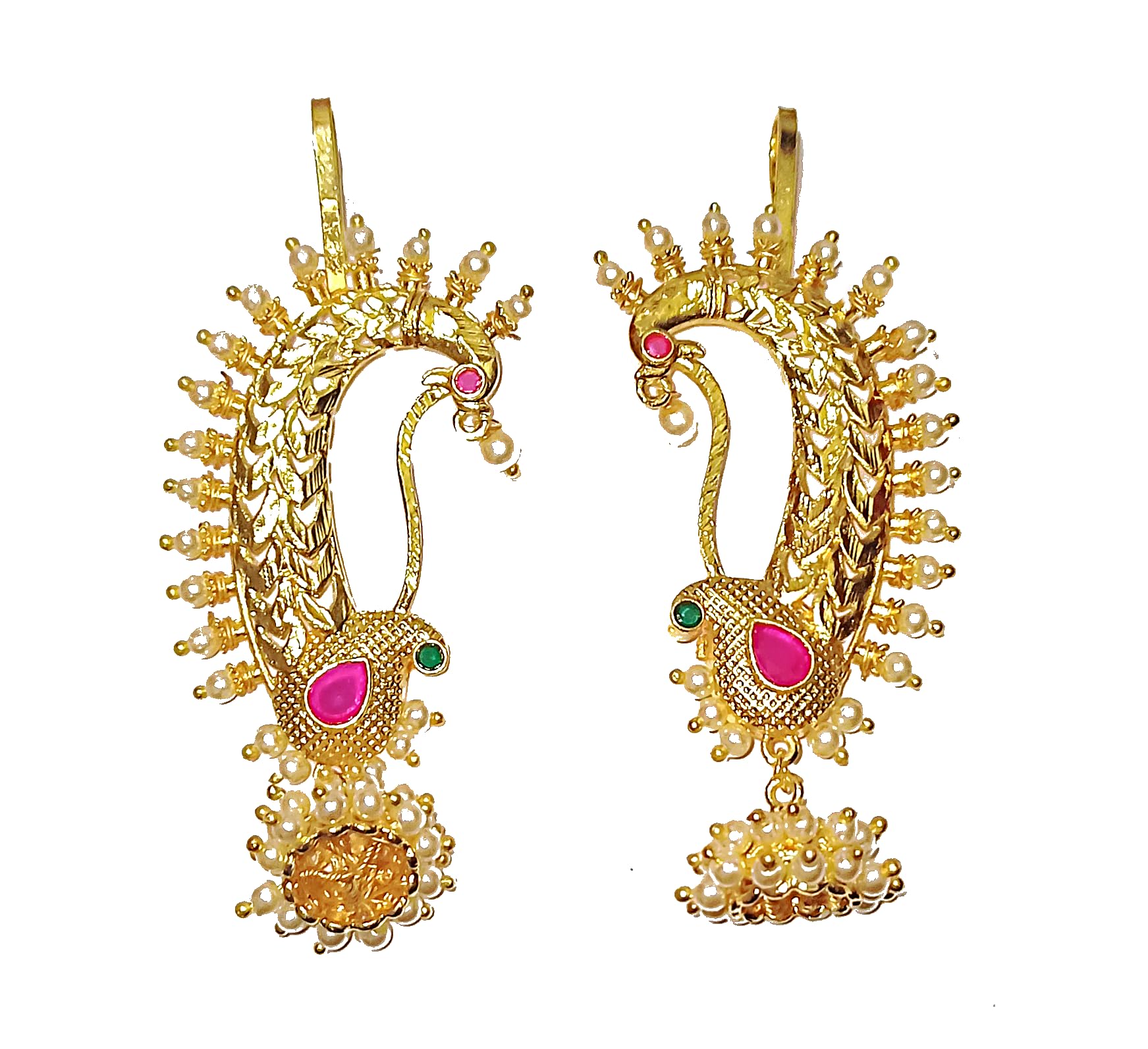 See full amazon price history chart for Adhiras Traditional Gold Plated Kan karnaful Ear Kaan Earring Cuff Jhumka Jhumki Earrings For Women(E-1134) Adhiras Traditional Gold Plated Kan karnaful Ear Kaan Earring Cuff Jhumka Jhumki Earrings For Women(E-1134) (B0D5BR3R2R) Amazon Price History, Amazon Price Tracker
