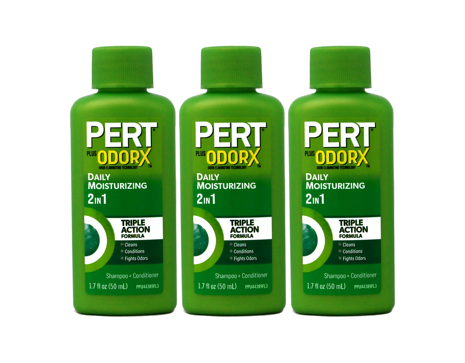 Pert Plus, Happy Medium 2 in 1 Shampoo Plus Conditioner - 1.7 oz, 3 Pack
