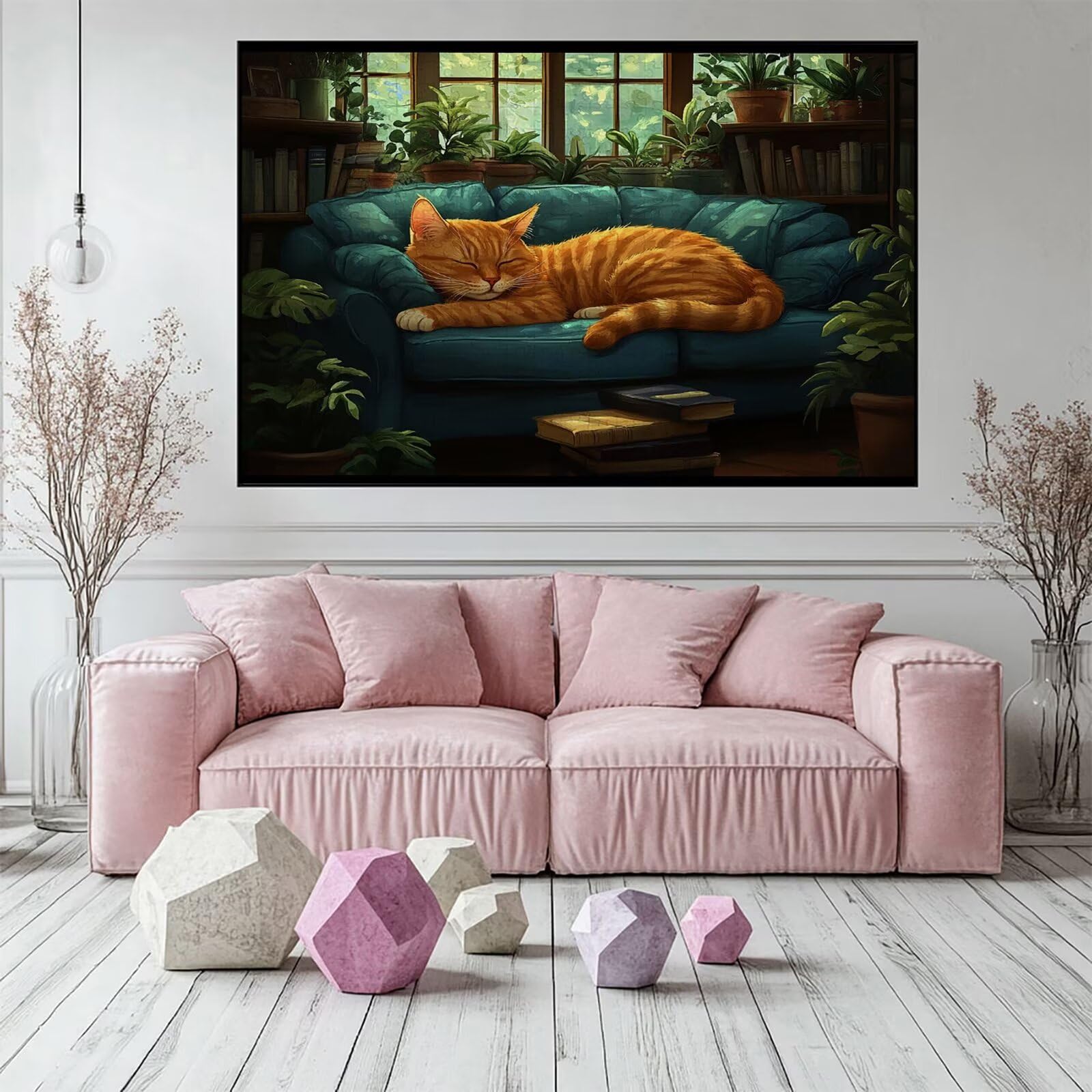 Puzzle 3000 elementów kot puzzle dla dorosłych zwierzę 122 x 81 cm unikalne rzemiosło klasyczne 3D drewniana układanka do rodzinnych gier aktywnych, układanka do samodzielnego wykonania nawet do