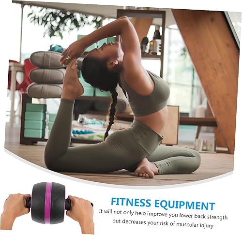 Miniatura 8 de Rueda de rodillo de abdominales con rebote automático antideslizante, para entrenamiento de fuerza central en casa, rueda de ejercicio con
