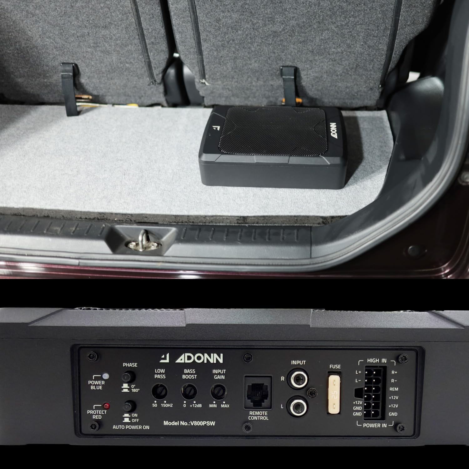 Amazon.co.jp: ADONN (アドン) パワードサブウーファー V800PSW 最大