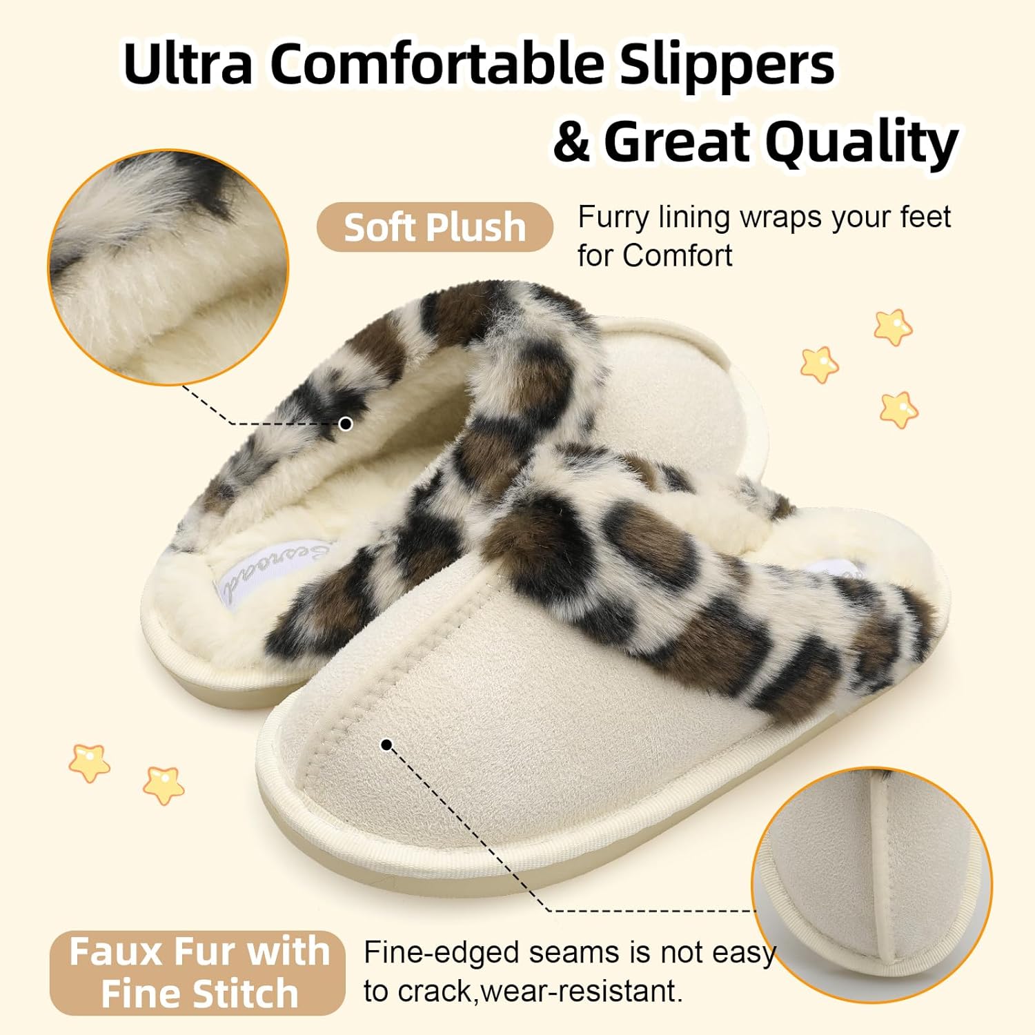 Besroad Kids Slippers Girls Boys Fuzzy House Slippers Warm Memory Foam House Shoes Soft Plush Bedroom Slippers Slides Indoor Outdoor - Image 3