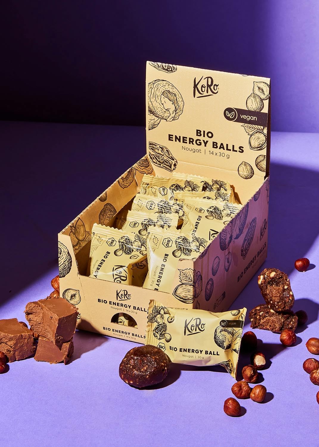 KoRo - Energy ball al gianduia bio | 14 x 30 g